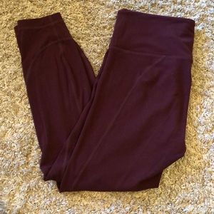 Maroon Athleta leggings